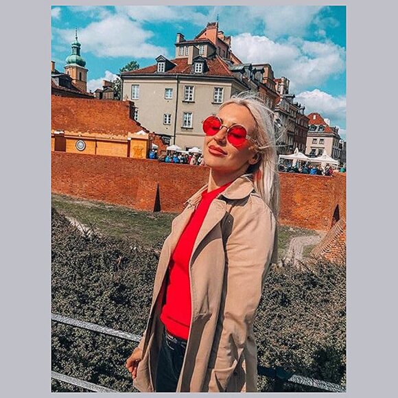 Round Steampunk Sunglasses 2 Pack (Gold/Red,gold/Grey) - Picture 2 of 7